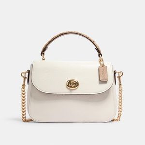 Coach Marlie Top Handle Satchel & Crossbody - Chalk/Snake Print